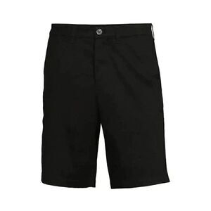 George Men's Black Soot Cotton/Spandex Flat Front Above the Knee Shorts NEW